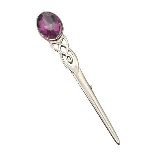 XDHKP0149 Purple Celtic Kilt Pin