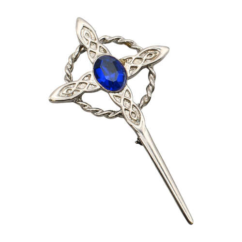 XDHKP0170 Blue Celtic Sword Kilt Pin