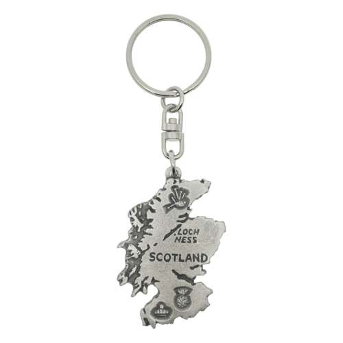 XDHKR0920 Map of Scotland Keyring