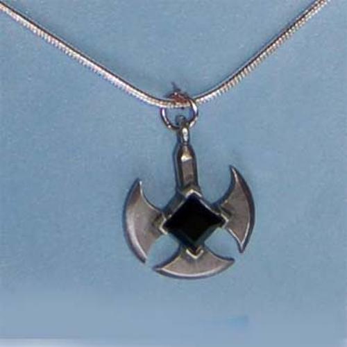 XDHP589 Black Cross Pendant