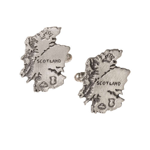 XDHCL0707 Map of Scotland Cufflinks