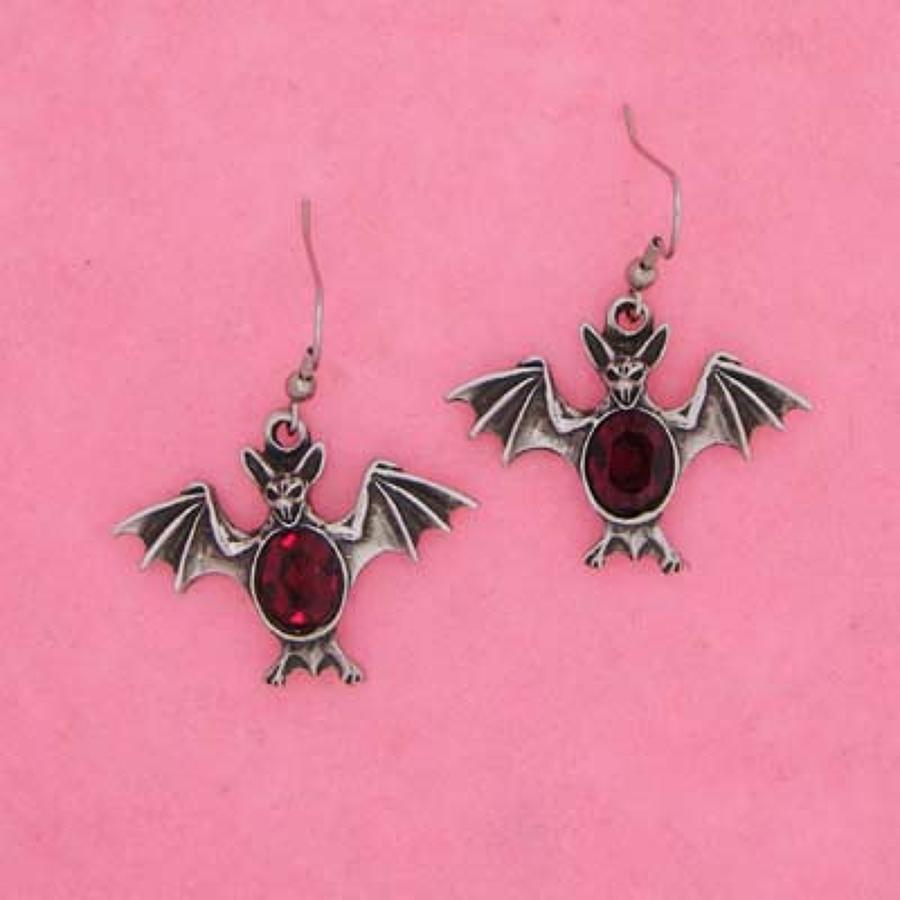 XDHER773 Siam Bat Earrings