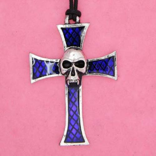 XDHP768 Lilac Cross Pendant
