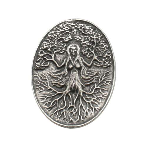 XDHBR0797 Green Woman Brooch