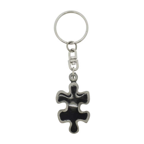 XDHKR0882 Black Jigsaw Keyring