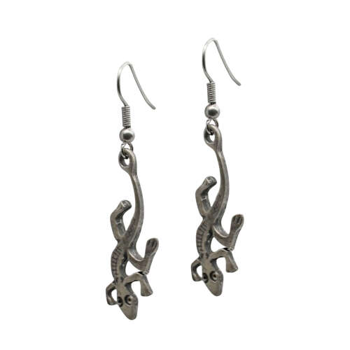XDHER753 Lizard Earrings