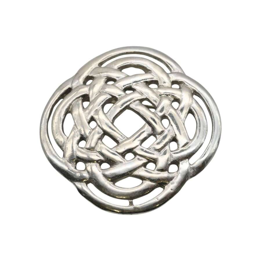 XDHBR0622 Celtic knotwork plaid Brooch
