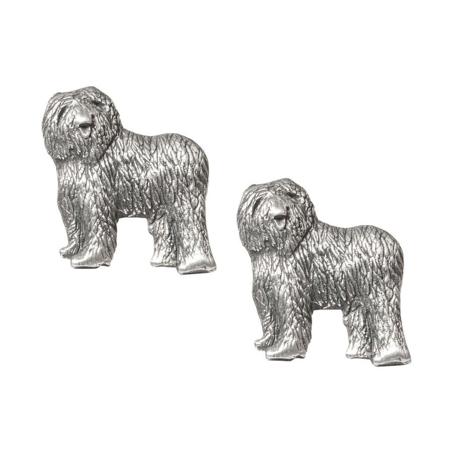 XDHCL1250 English Sheepdog Cufflinks