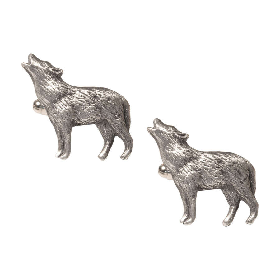 XDHCL1312 Howling Wolf Cufflinks