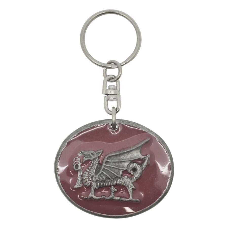 XDHKR0995 Dragon Oval Keyring