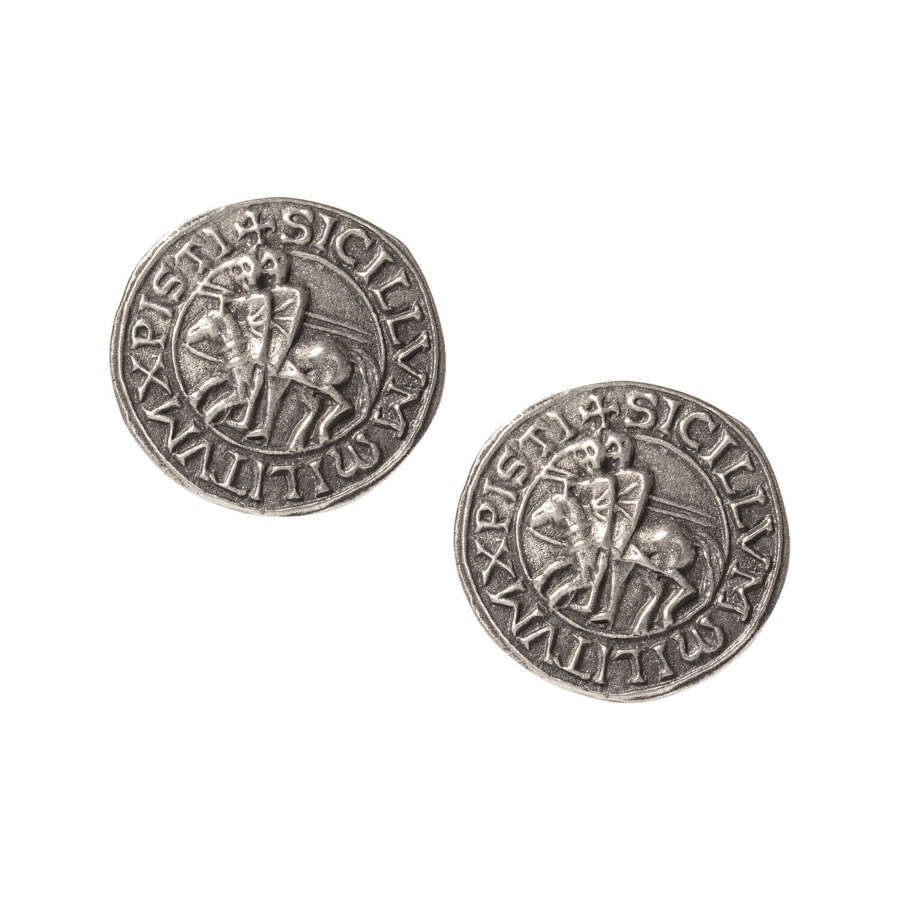 XDHCL1472 Templar Seal Cufflinks