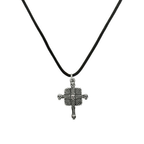 XDHP1512 Skull & Bones Cross Pendant
