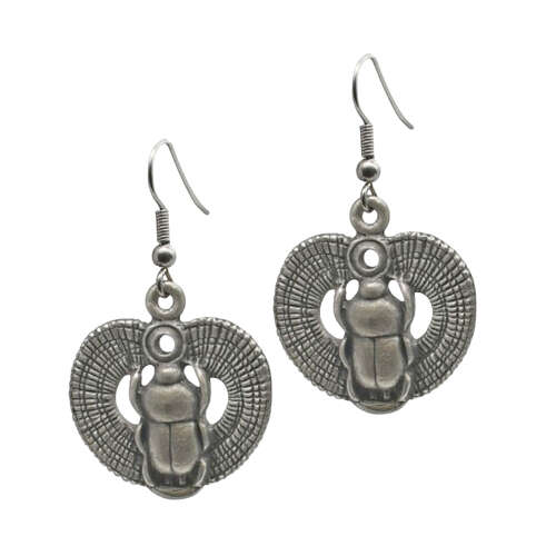 XDHER1505 Scarab Beetle Earrings