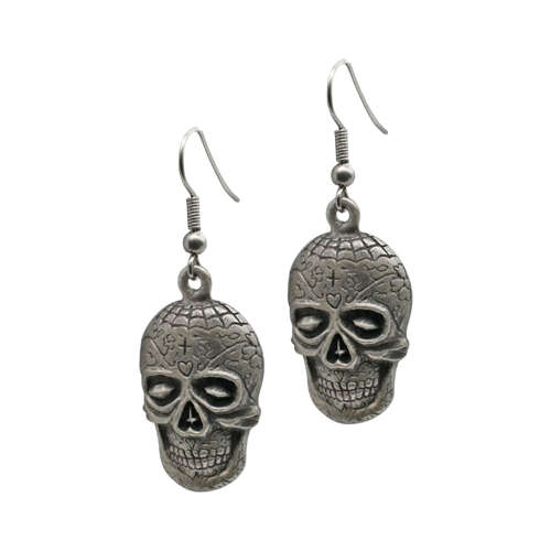 XDHER1525 Sugar Skull Earrings