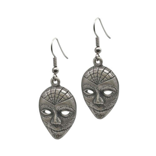 XDHER1527 Calavera Catrina Earrings