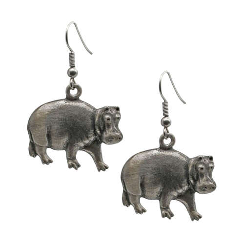 XDHER1323 Hippopotamus Earrings
