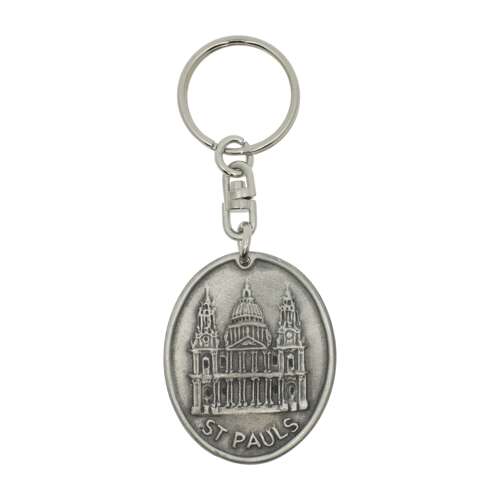 XDHKR0464 St Pauls Cathedral Oval Keyring