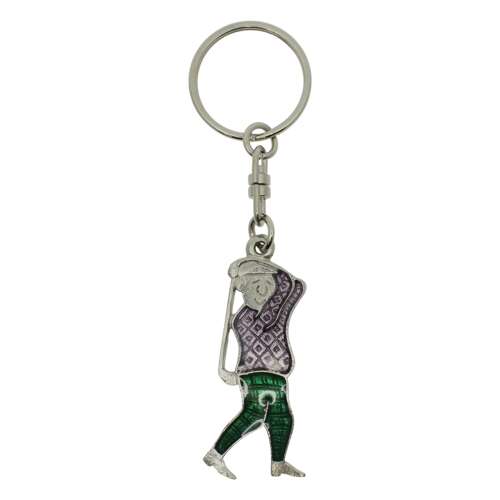 XDHKR0942 Golfer with Green Trousers Keyring