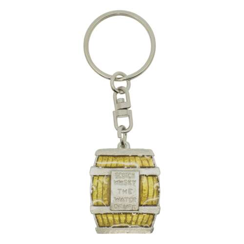 XDHKR0953 Enamel Whisky Barrel the Water of Life Keyring