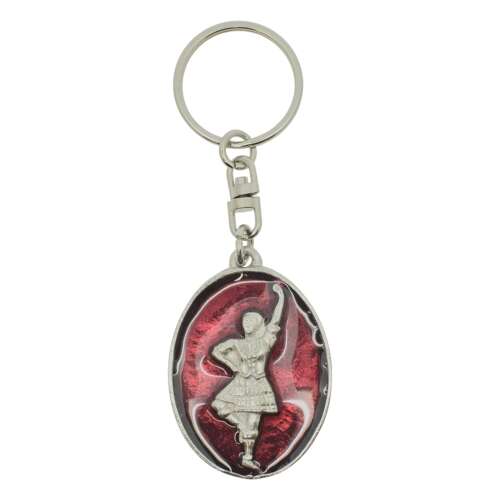 XDHKR0959 Enamel Scottish Highland Dancer Keyring