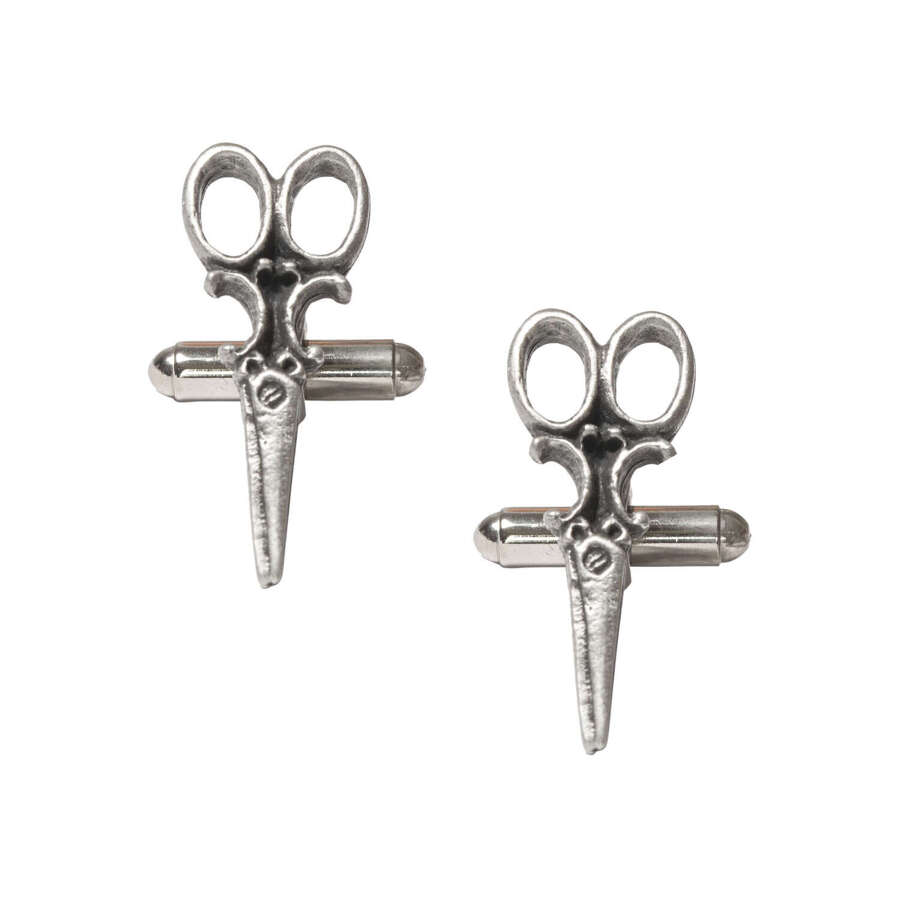 XDHCL1291 Scissors Hairdressers Dressmakers Cufflinks