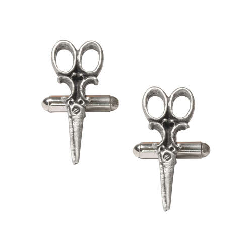 XDHCL1291 Scissors Hairdressers Dressmakers Cufflinks