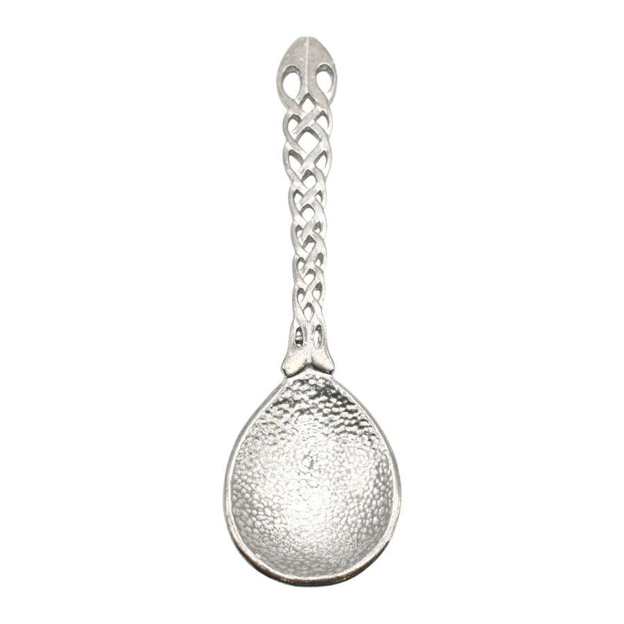 XCSWL117S Bright Pewter Welsh Lovespoon
