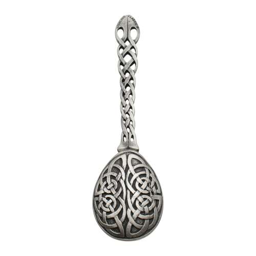 XCSWL117 Antique Finish Pewter Welsh Lovespoon