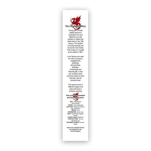 XCSWL115 Antique Finish Pewter Pink Stone Celtic Lovespoon