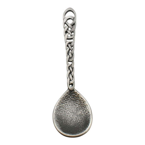 XCSWL116 Antique Finish Pewter Welsh Lovespoon