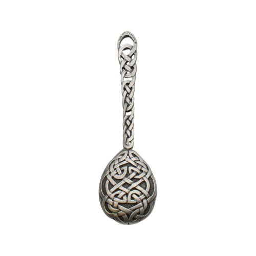 XCSWL116 Antique Finish Pewter Welsh Lovespoon
