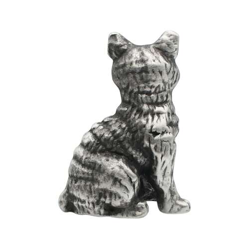 XCSORN005 English Made Pewter Medium Cat Figurine Ornament