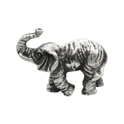 XCSORN008 English Made Pewter African Elephant Figurine Ornament
