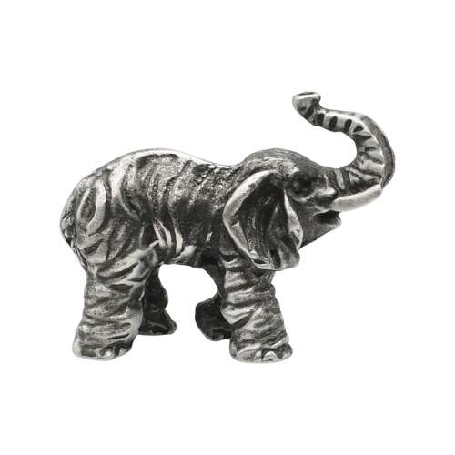 XCSORN008 English Made Pewter African Elephant Figurine Ornament