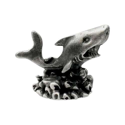 XCSORN024 English Made Pewter Shark Figurine Ornament