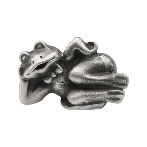 XCSORN025 English Made Pewter Comic Frog Figurine Ornament