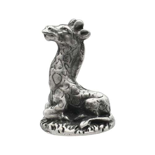 XCSORN031 English Made Pewter Giraffe Figurine Ornament