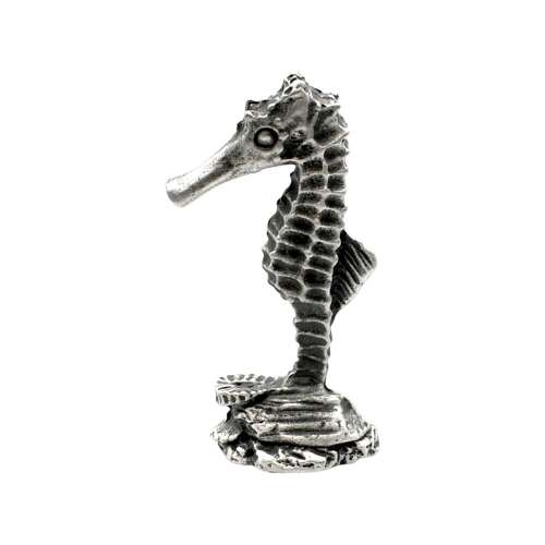 XCSORN036 English Made Pewter Sea Horse Figurine Ornament