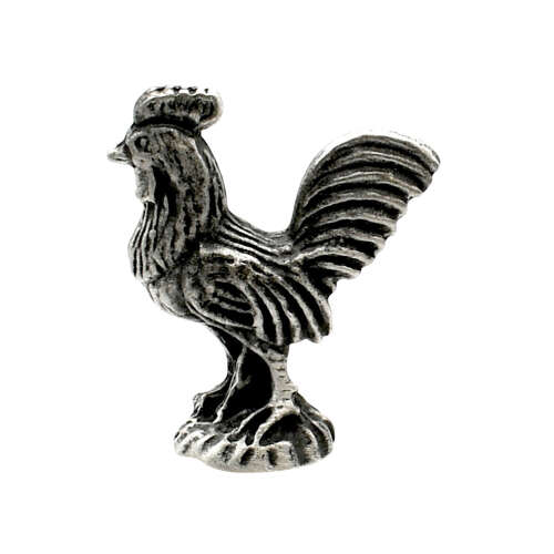 XCSORN037 English Made Pewter Cockerel Figurine Ornament