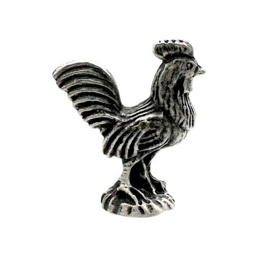 XCSORN037 English Made Pewter Cockerel Figurine Ornament