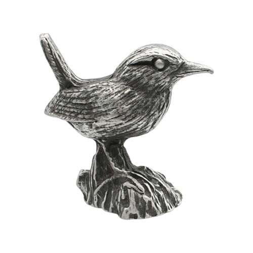 XCSORN044 English Made Pewter Wren Figurine Ornament