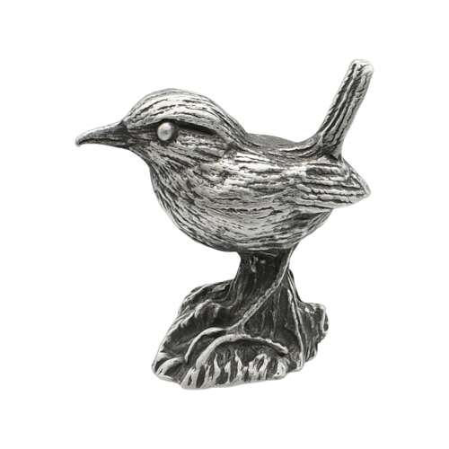 XCSORN044 English Made Pewter Wren Figurine Ornament