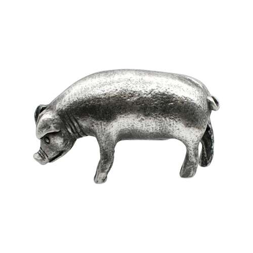 XCSORN060 English Made Pewter Large Pig Figurine Ornament