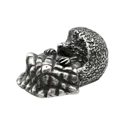 XCSORN062 English Made Pewter Hedgehog with Blanket Figurine Ornament