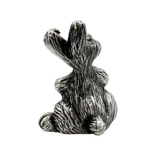 XCSORN073 English Made Pewter Cute Rabbit Figurine Ornament