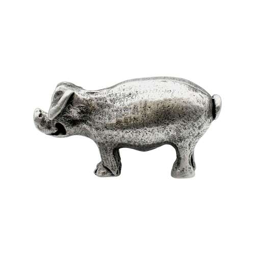 XCSORN076 English Made Pewter Small Pig Figurine Ornament