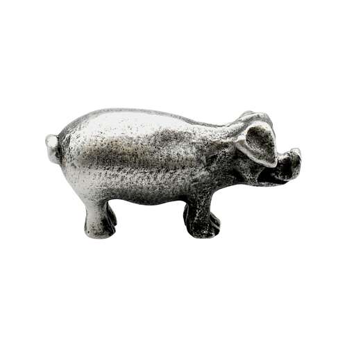 XCSORN076 English Made Pewter Small Pig Figurine Ornament