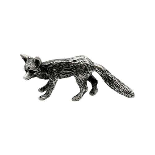 XCSORN078 English Made Pewter Fox Figurine Ornament
