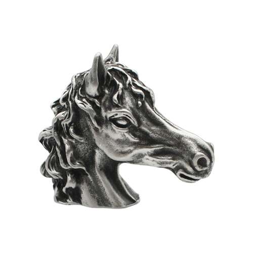 XCSORN081 English Made Pewter Traditional Horse Head Figurine Ornament