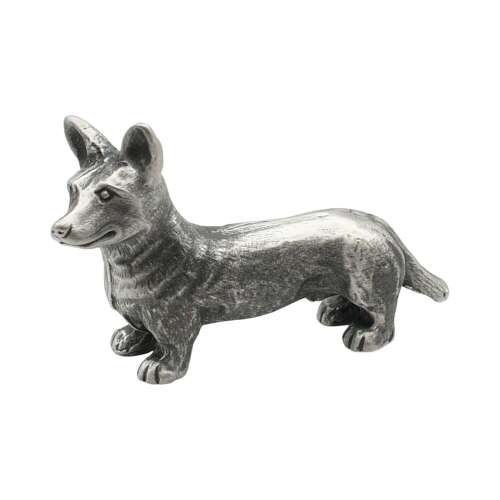 XCSORN091 English Made Pewter Corgi Figurine Ornament